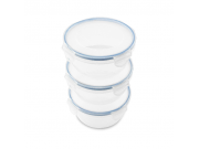 Addis Clip Tight Storage Boxes (700ml) set of 3